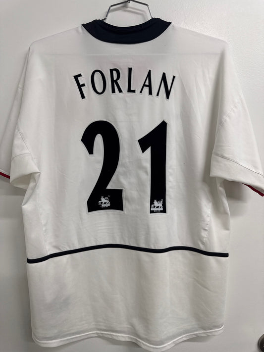 Manchester United 2002 Forlan # Away Shirt - L