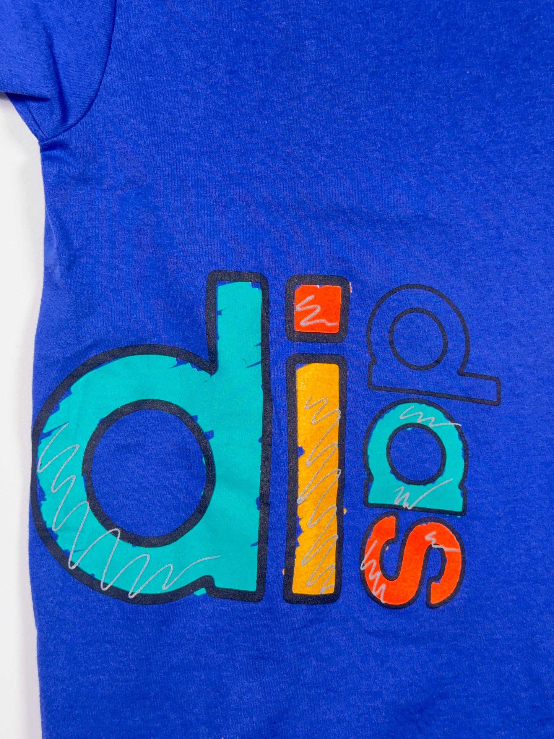 adidas 90s Soccer World Wraparound Made in USA Vintage Tee - XL