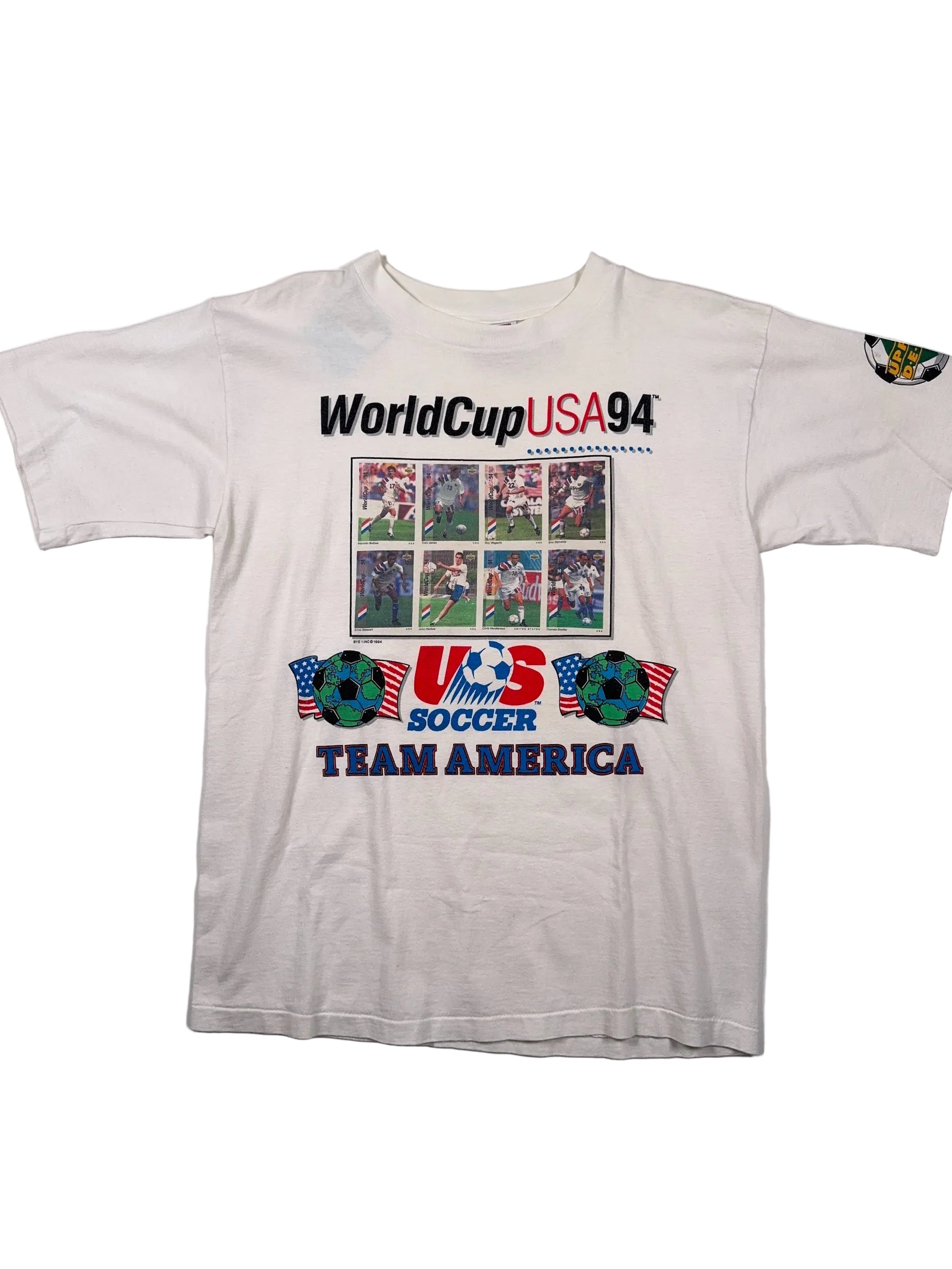USA 1994 Team America Vintage Made in USA Single Stitch Tee - L