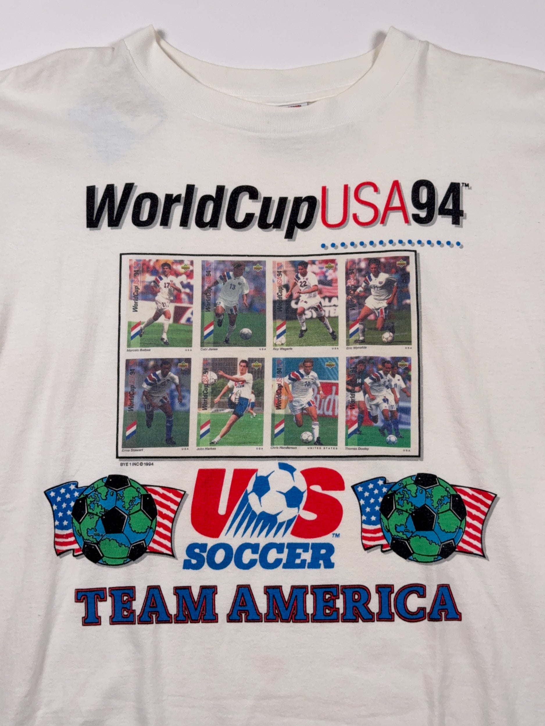 USA 1994 Team America Vintage Made in USA Single Stitch Tee - L