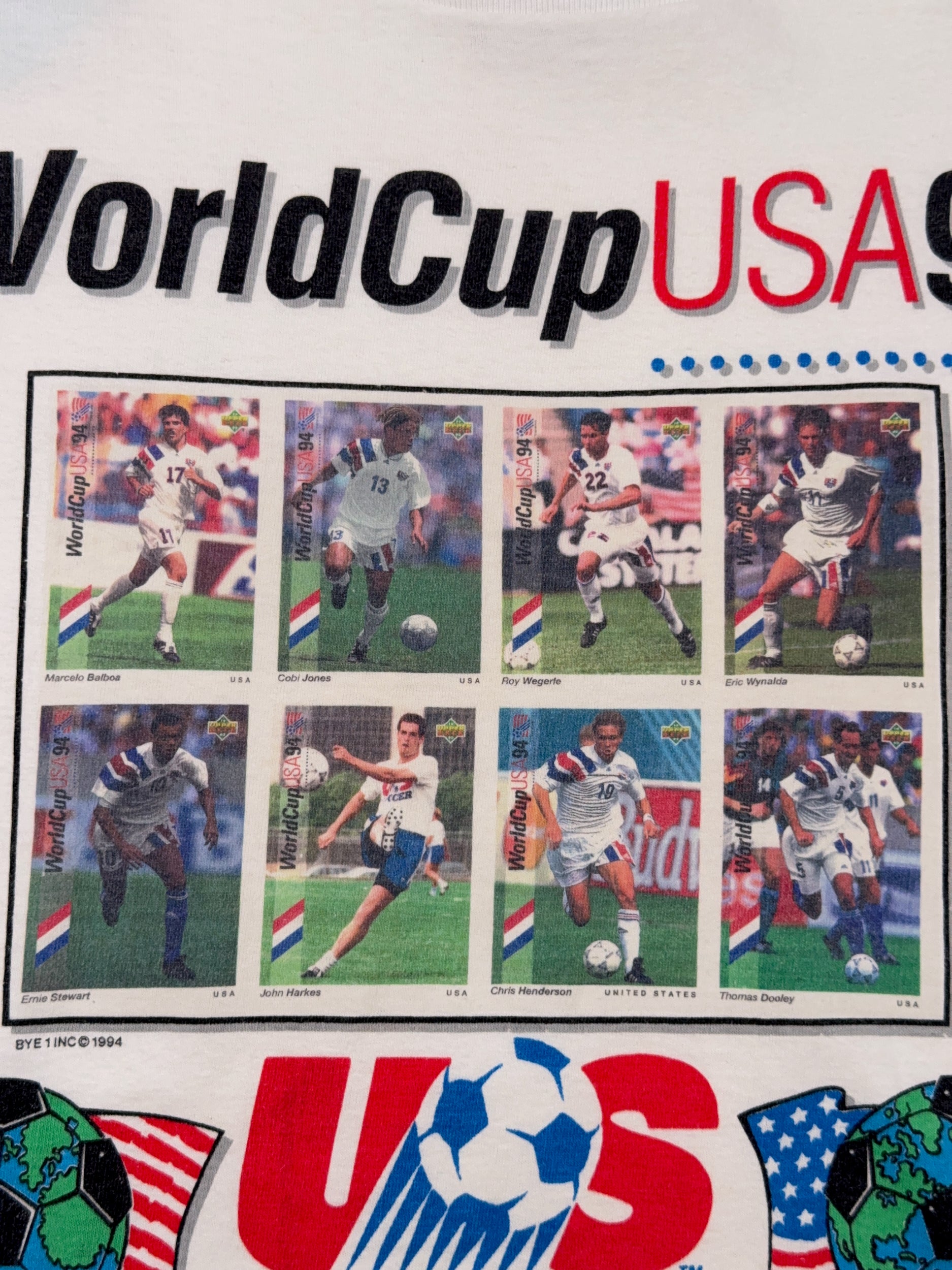 USA 1994 Team America Vintage Made in USA Single Stitch Tee - L