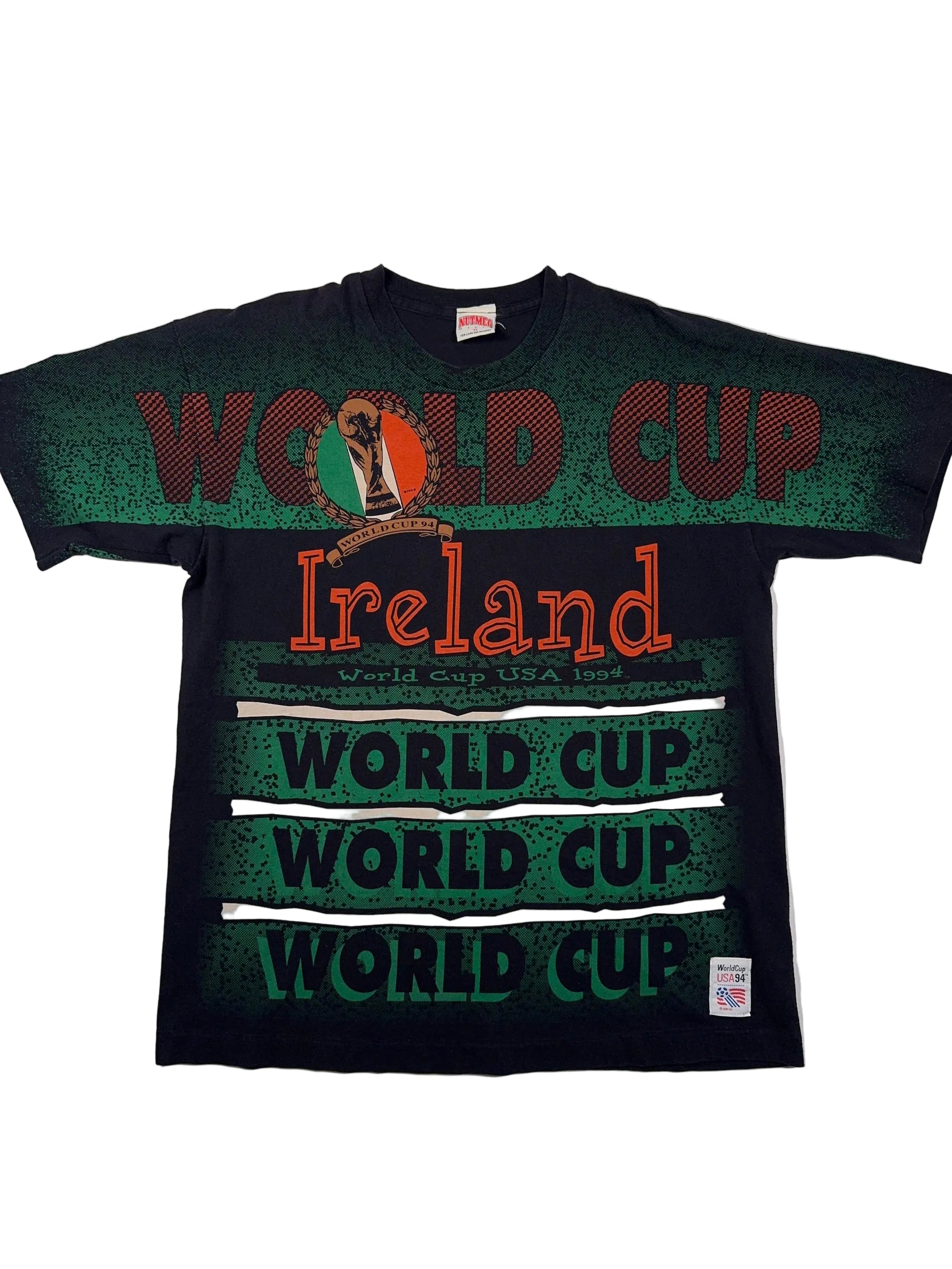 Ireland USA94 World Cup AOP Vintage Single Stitch Tee - XL