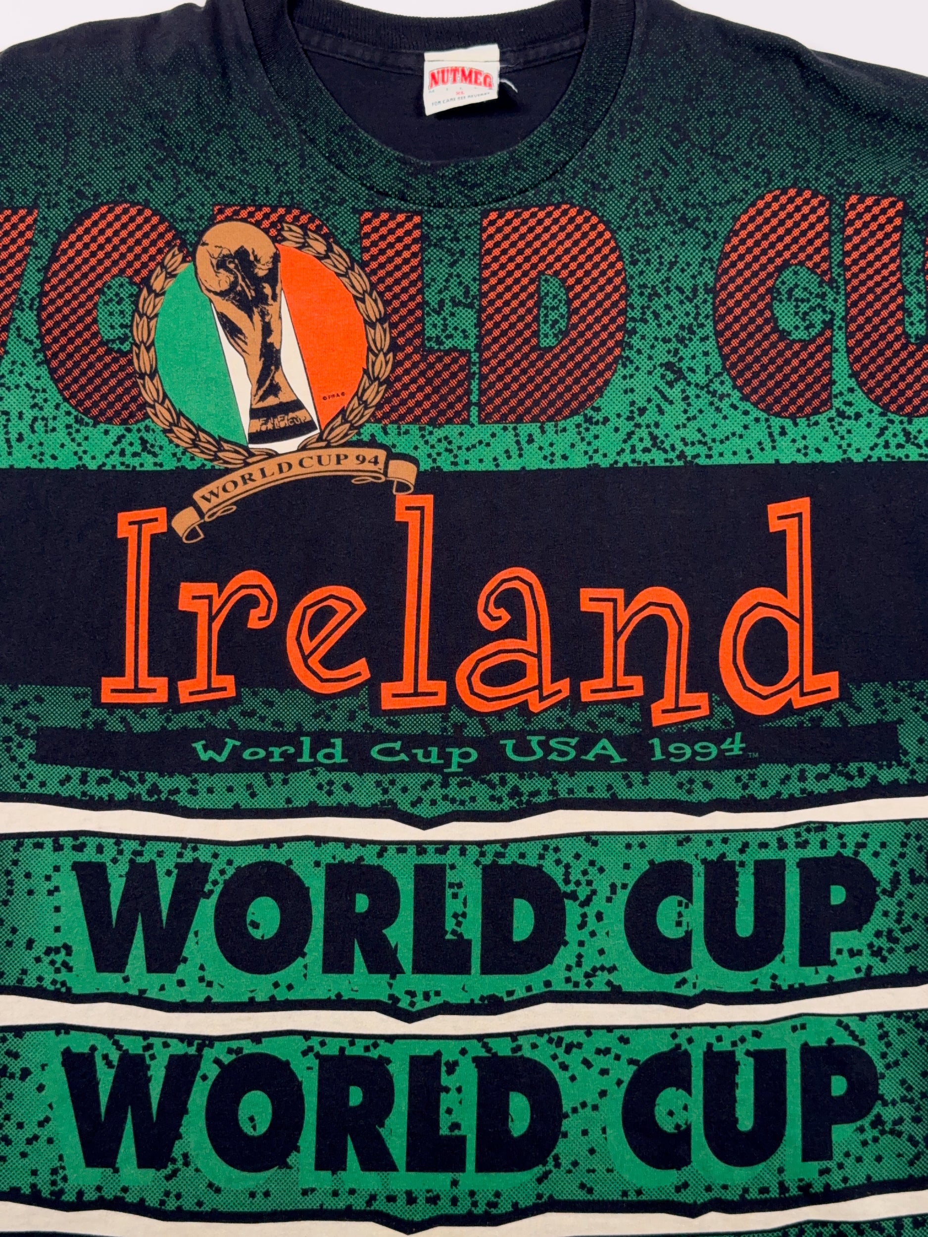 Ireland USA94 World Cup AOP Vintage Single Stitch Tee - XL