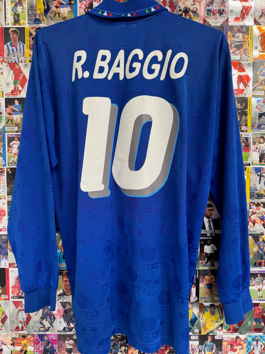 Italy 1994/95 Roberto Baggio #10 Home Longsleeve Shirt | Retro Screamers