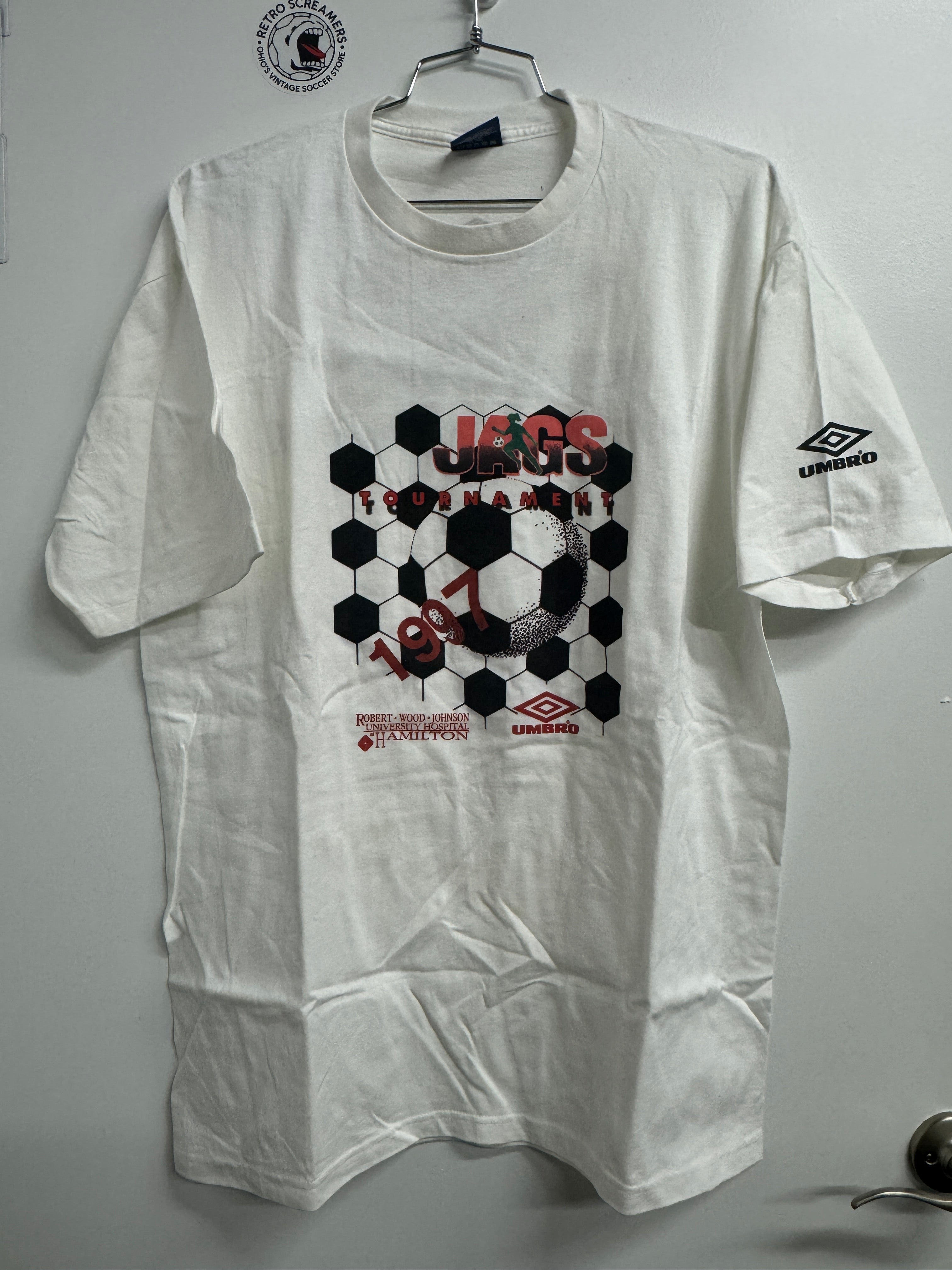 Vintage Umbro 1997 Jags Tournament Single Stitch Tee - XL